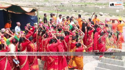 लिखु गाउपालिका वडा नं ६ मा भएको कलश यात्रा