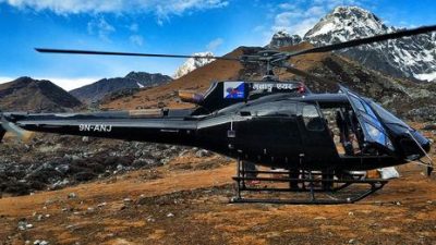 मनाङ एयरको हेलिकोप्टर लामजुरामा दुर्घटना