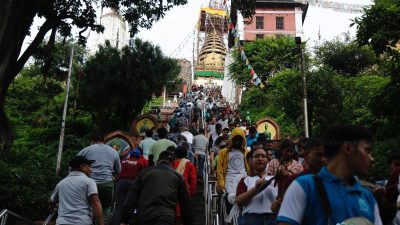 सुरू भयो बौद्ध धर्मावलम्बीले एक महिनासम्म मनाउने ‘गुँला पर्व’