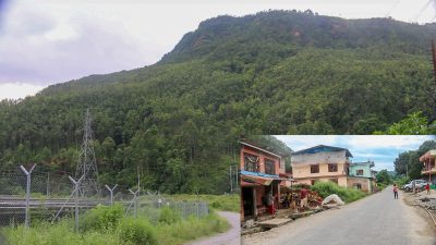 स्थानीय सामूदायिक वन समितिको अवरोधको कारण निर्माणाधिन मध्येपहाडी लोकमार्ग निर्माण कार्य ठप्प