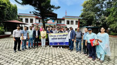 करदाता सेवा कार्यालय गल्छीको आयोजनामा स्रोतमा करकट्टी (टिडीएस तथा इटिडीएस) सम्बन्धि तालिम प्रदान
