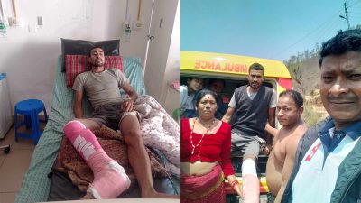 अस्पताललाइ पैसा तिर्न नसकेका नमराज १४ दिन पछि फर्किए घर