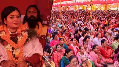 गोदावरी शिव बस्तीमा भागवत सप्ताह ज्ञान महायज्ञ हुँदै, राधिका दासी प्रमुख कथाबाचक