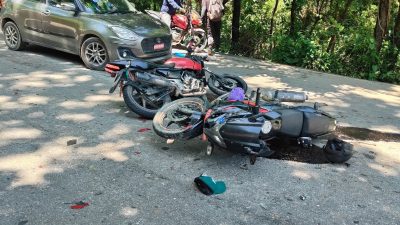 विदुर ब्यारेक खोल्सामा मोटरसाइकल दुर्घटना