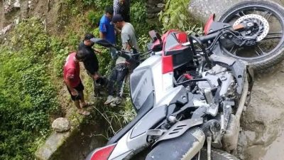 नुवाकोट ककनी  मोटरसाइकल दुर्घटना, एकजनाको मृत्यु