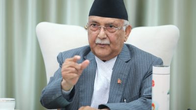 नेकपा एमाले अध्यक्ष केपी शर्मा ओली पक्राउ