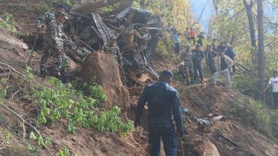 नुवाकोटमा पहिरो खस्दा एक जनाको मृत्यु, एक जना बेपत्ता