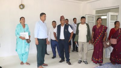 लिखु गाउँपालिकाको पालिकास्तरीय १० शैयाको अस्पताल निर्माण अन्तिम चरणमा