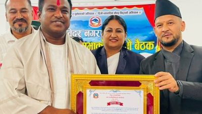 सुदिप श्रेष्ठ विदुर नगरपालिकाकै उत्कृष्ट करदाता